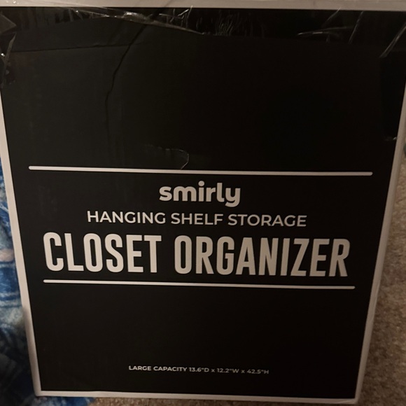 Other - Black Hanging Shelf Closet Organizer